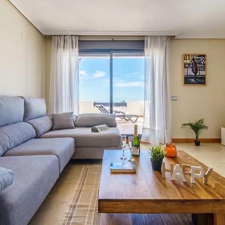 Sunset Seaview Corner With Pool - Happy Apartment Estepona